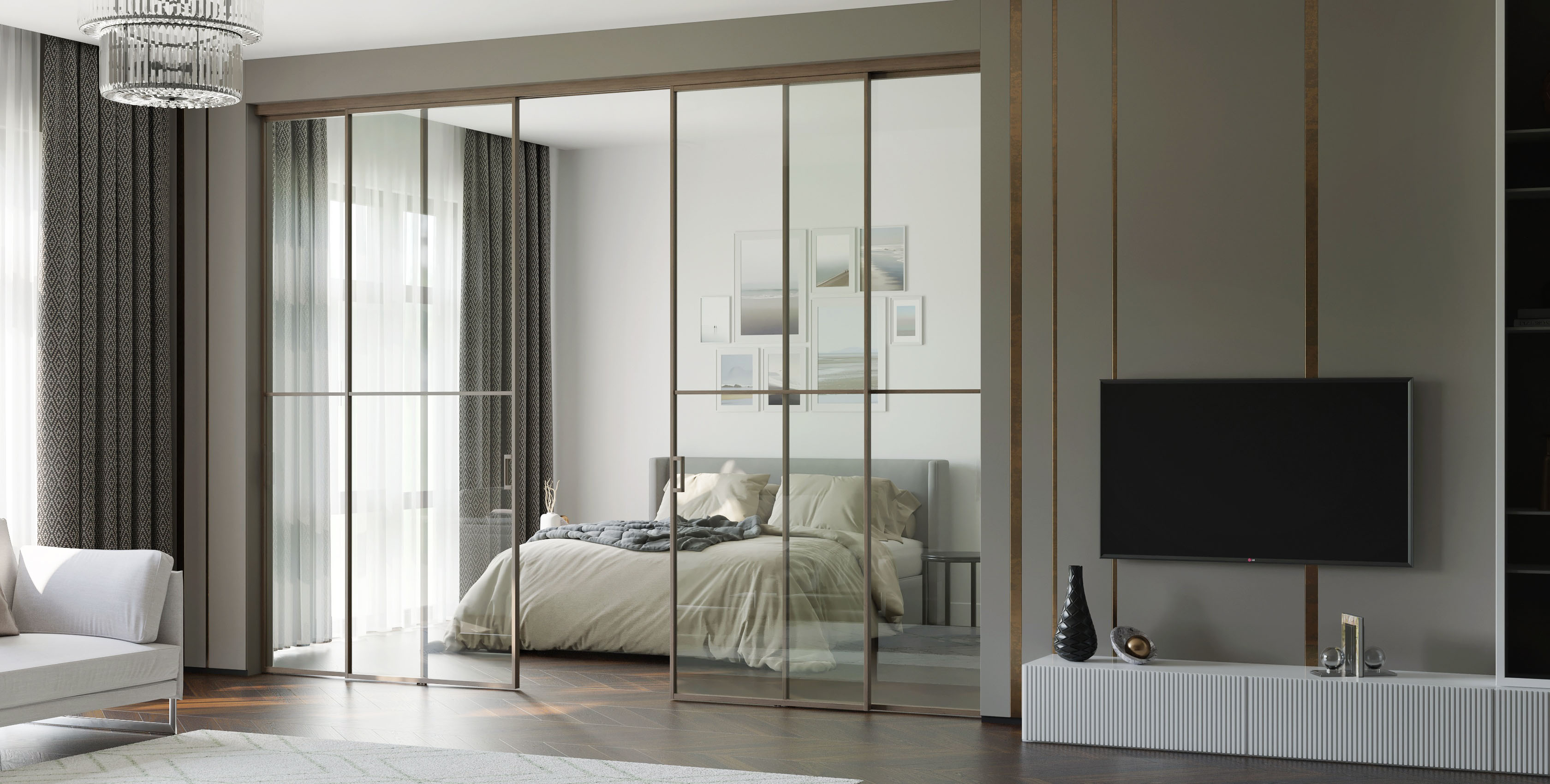 Межкомнатные раздвижные перегородки